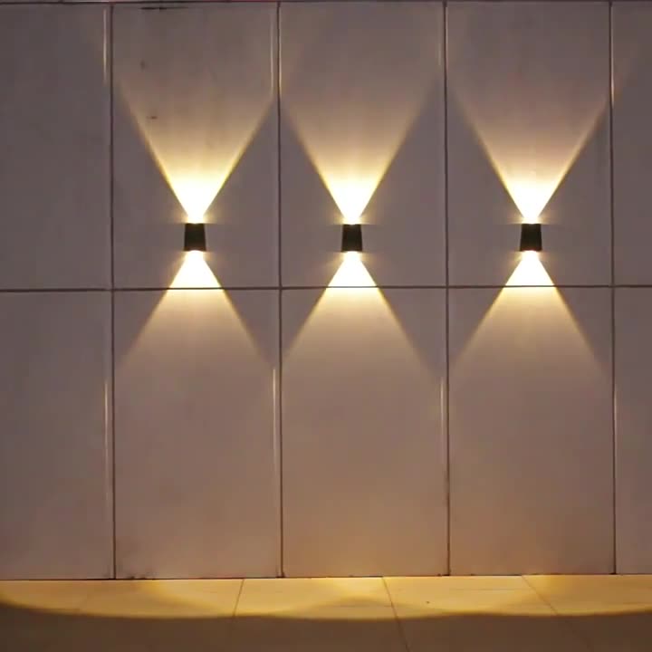 Modern Minimalist Solar Waterproof Trapezoidal Rectangle ABS PVC LED Outdoor Wall Sconce Lamp For Garden | Kalsten