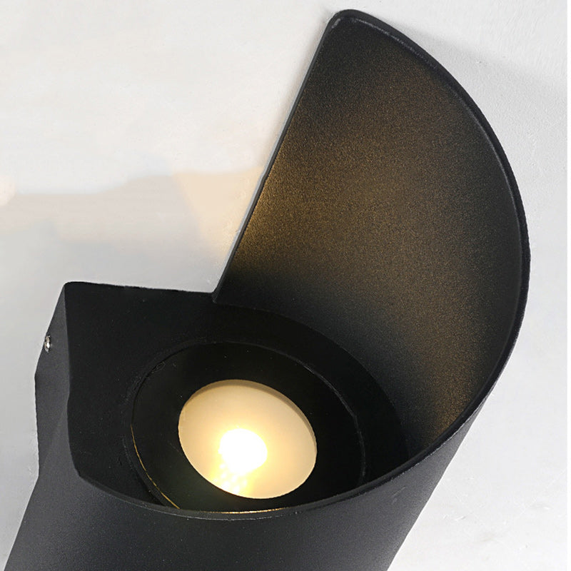 Modern Minimalist Waterproof Spiral Aluminum Acrylic LED Wall Light for Bedroom | Kalsten