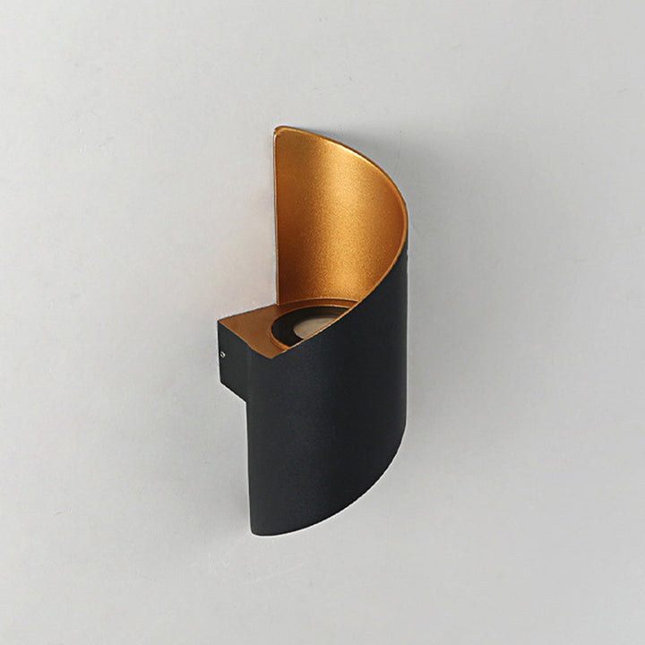 Modern Minimalist Waterproof Spiral Aluminum Acrylic LED Wall Light for Bedroom | Kalsten