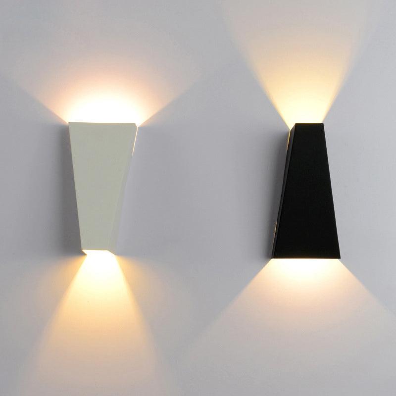 Modern Minimalist Waterproof Trapezoidal Aluminum Die-Cast LED Outdoor Wall Sconce Lamp For Outdoor Patio | Kalsten
