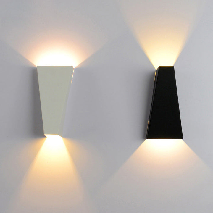 Modern Minimalist Waterproof Trapezoidal Aluminum Die-Cast LED Outdoor Wall Sconce Lamp For Outdoor Patio | Kalsten