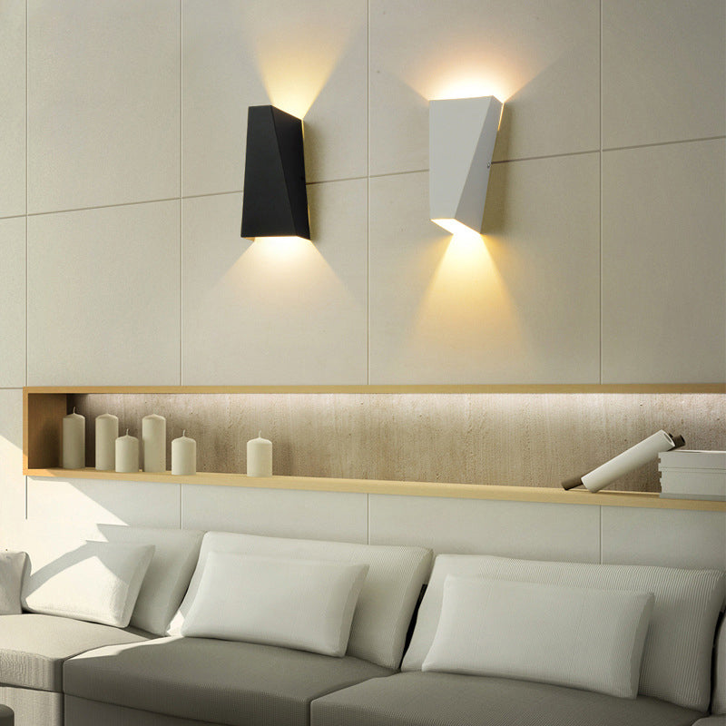 Modern Minimalist Waterproof Trapezoidal Aluminum Die-Cast LED Outdoor Wall Sconce Lamp For Outdoor Patio | Kalsten