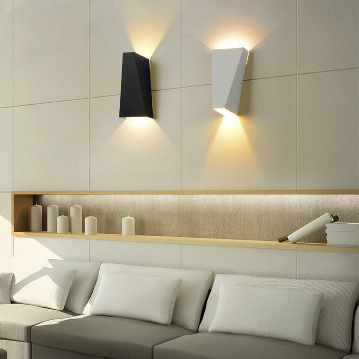 Modern Minimalist Waterproof Trapezoidal Aluminum Die-Cast LED Outdoor Wall Sconce Lamp For Outdoor Patio | Kalsten