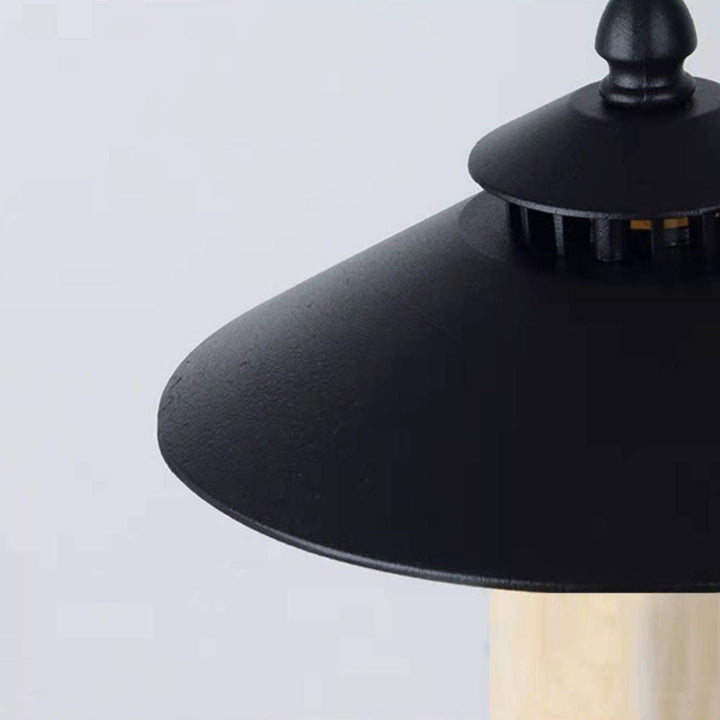 Traditional European Waterproof Half Round Cylinder Aluminum Dolomite 1-Light Outdoor Landscape Lamp For Garden | Kalsten