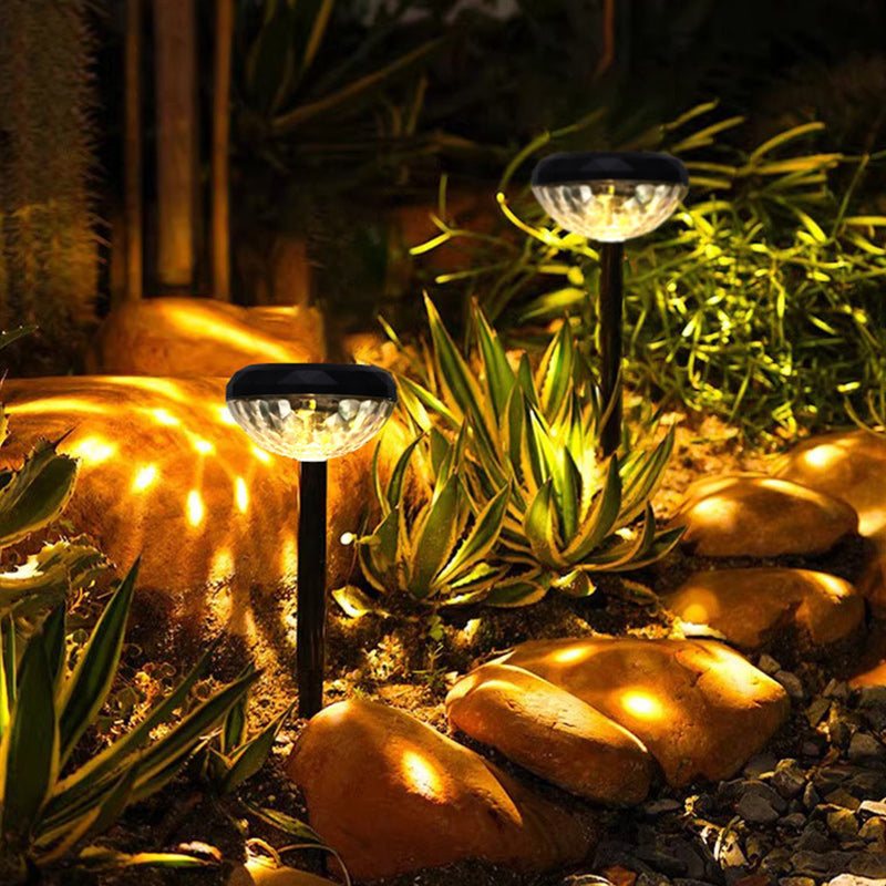 Contemporary Industrial ABS Round LED Solar Waterproof Lawn Insert Light For Outdoor Patio | Kalsten