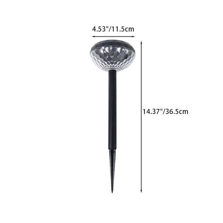 Contemporary Industrial ABS Round LED Solar Waterproof Lawn Insert Light For Outdoor Patio | Kalsten