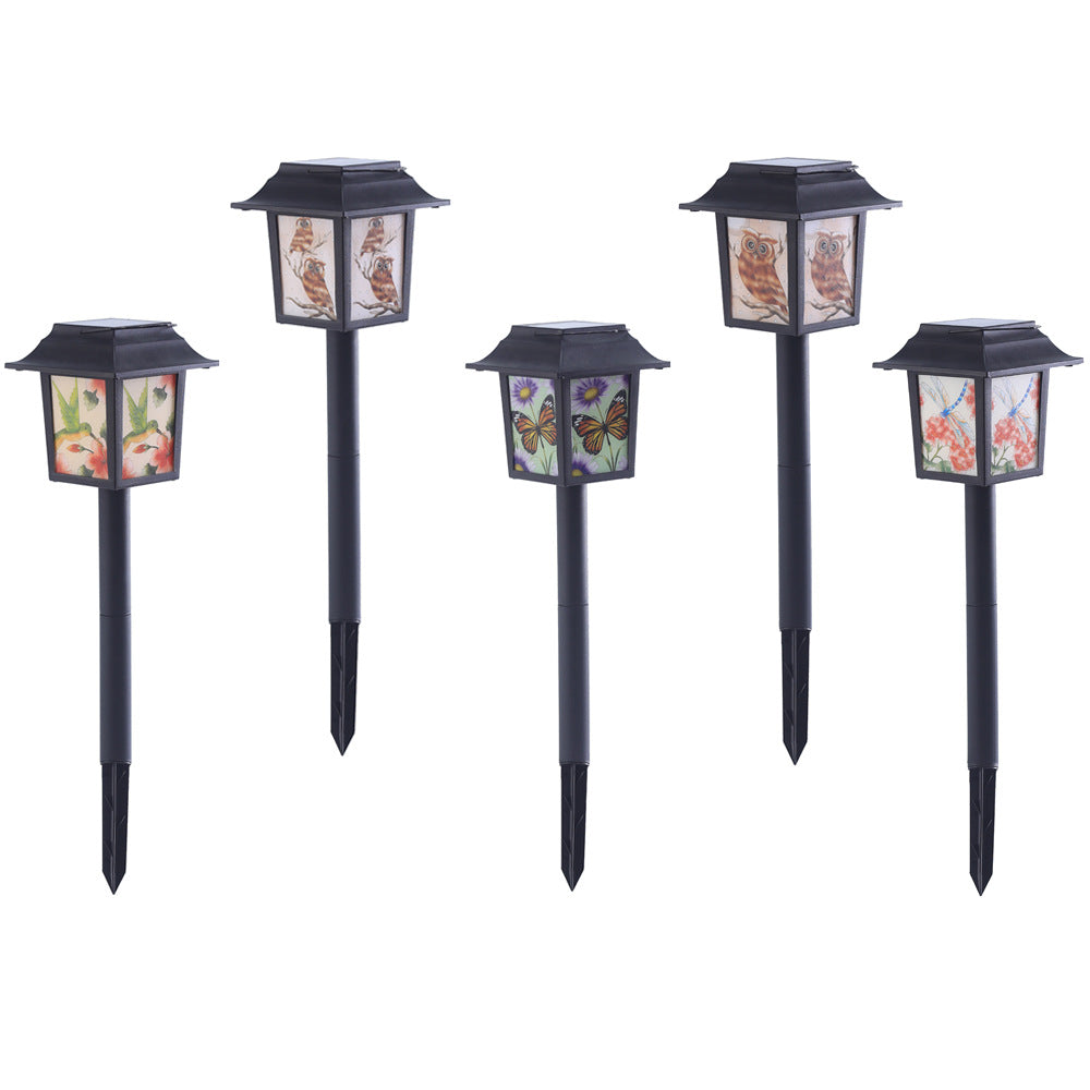 Contemporary Industrial Square Owl Pattern LED Solar Waterproof Lawn Insert Light For Outdoor Patio | Kalsten
