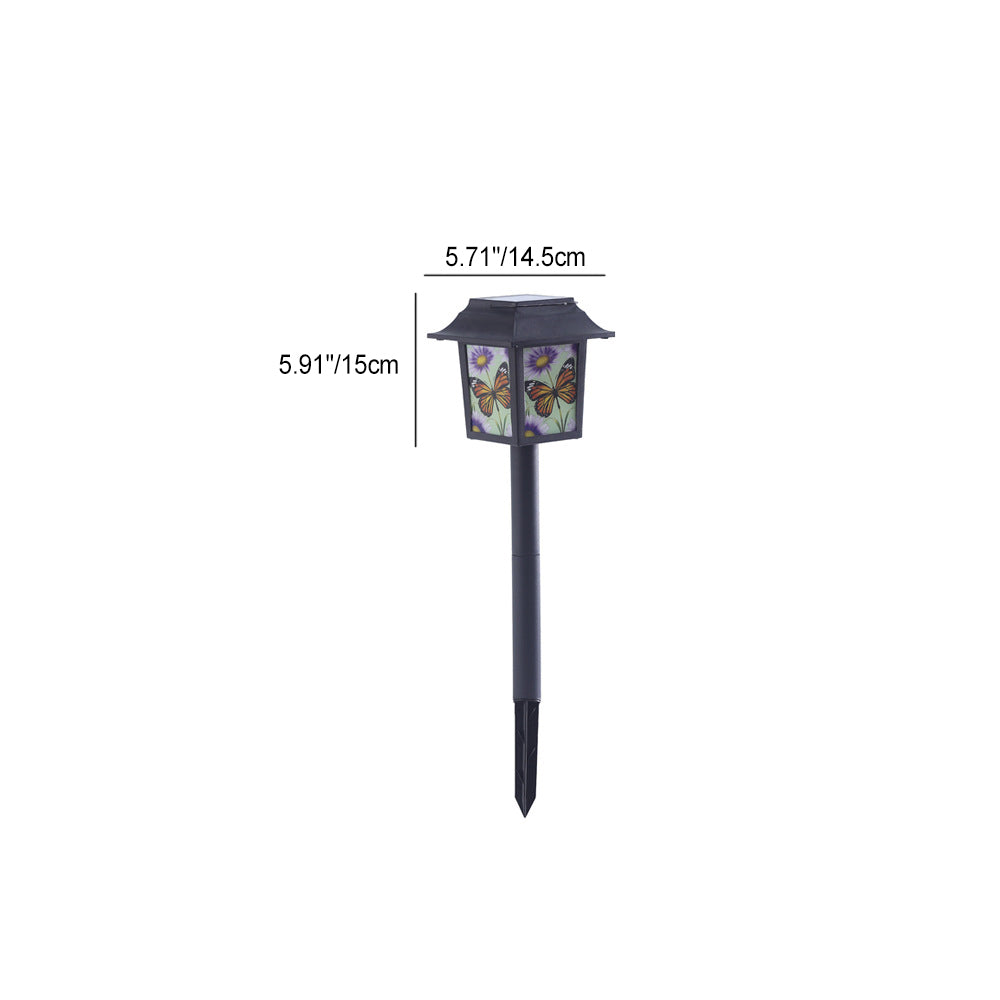 Contemporary Industrial Square Owl Pattern LED Solar Waterproof Lawn Insert Light For Outdoor Patio | Kalsten