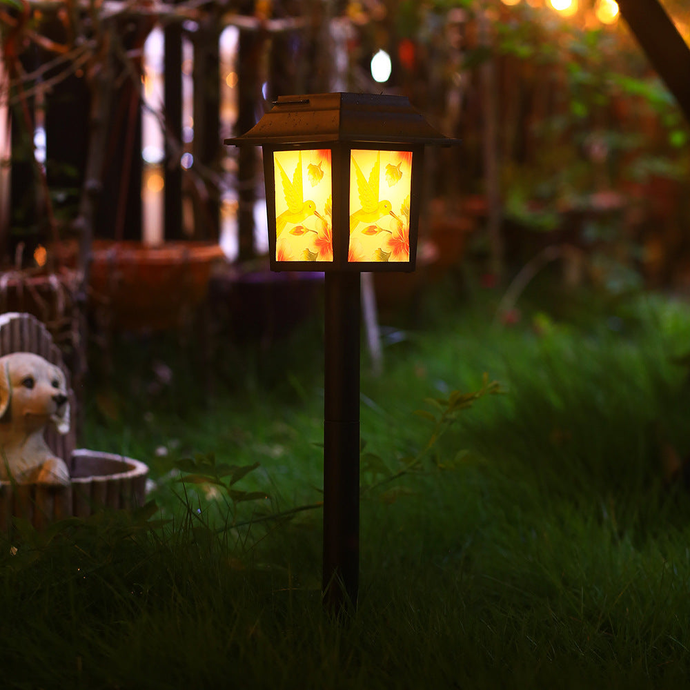 Contemporary Industrial Square Owl Pattern LED Solar Waterproof Lawn Insert Light For Outdoor Patio | Kalsten