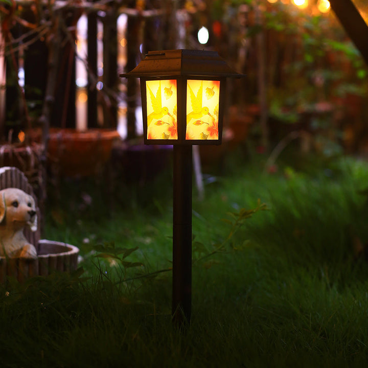 Contemporary Industrial Square Owl Pattern LED Solar Waterproof Lawn Insert Light For Outdoor Patio | Kalsten