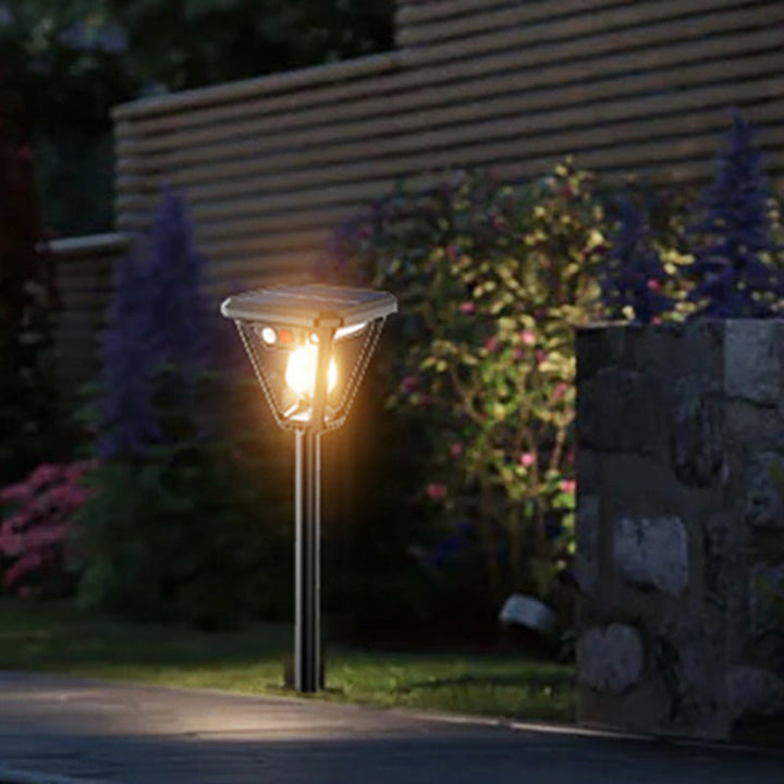 Contemporary Industrial Human Body Sensing LED Solar Waterproof Lawn Insert Light For Outdoor Patio | Kalsten