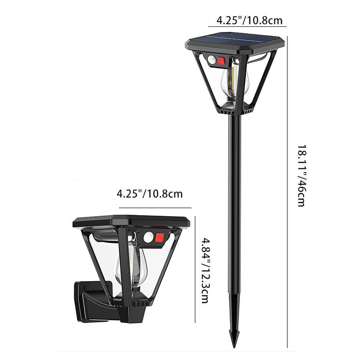 Contemporary Industrial Human Body Sensing LED Solar Waterproof Lawn Insert Light For Outdoor Patio | Kalsten