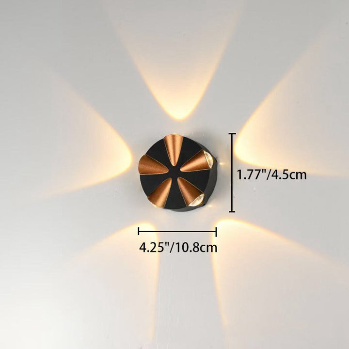 Contemporary Simplicity Round Aluminum LED Outdoor Wall Sconce Lamp For Outdoor Patio | Kalsten