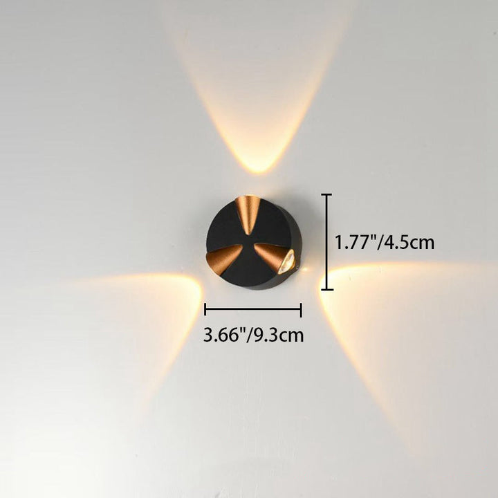 Contemporary Simplicity Round Aluminum LED Outdoor Wall Sconce Lamp For Outdoor Patio | Kalsten