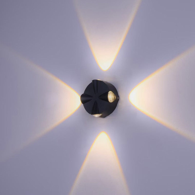 Contemporary Simplicity Round Aluminum LED Outdoor Wall Sconce Lamp For Outdoor Patio | Kalsten