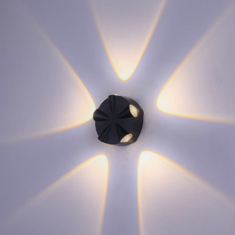 Contemporary Simplicity Round Aluminum LED Outdoor Wall Sconce Lamp For Outdoor Patio | Kalsten