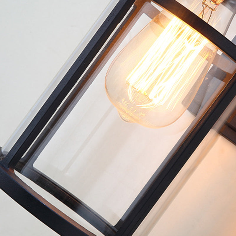 Contemporary Industrial Cylinder Aluminum Glass Shade 1-Light Waterproof Wall Sconce Lamp For Outdoor Patio | Kalsten
