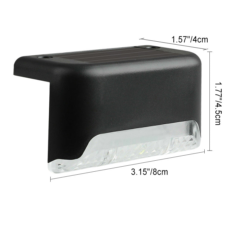 Contemporary Industrial PP Square Waterproof LED Solar Outdoor Step Light For Garden | Kalsten