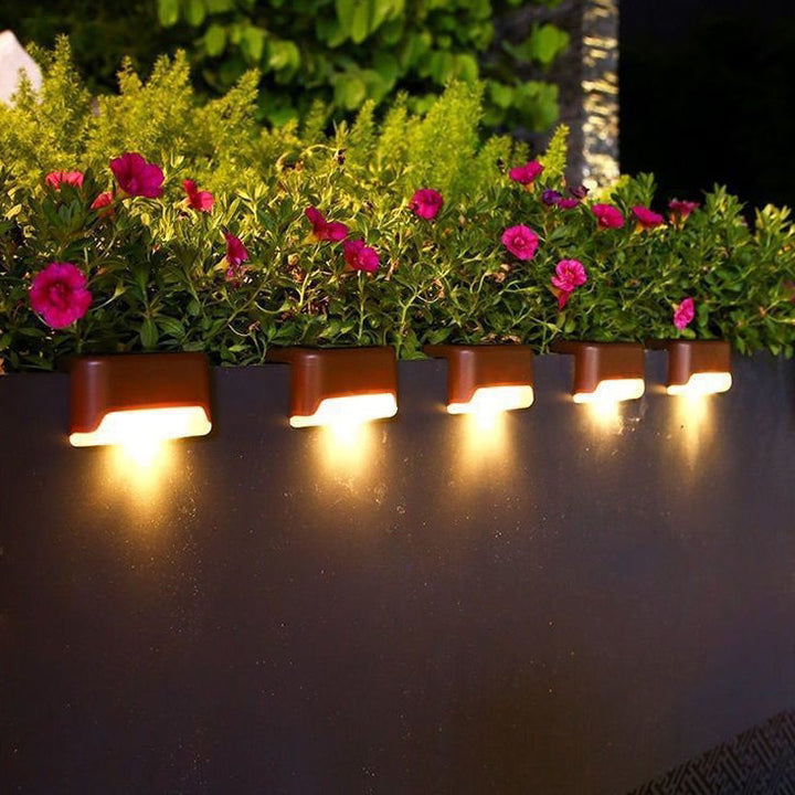 Contemporary Industrial PP Square Waterproof LED Solar Outdoor Step Light For Garden | Kalsten