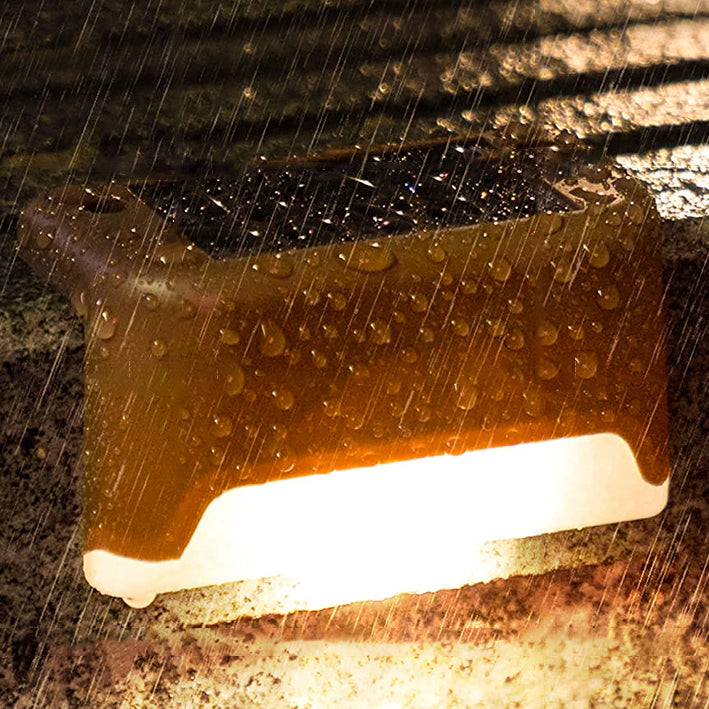 Contemporary Industrial PP Square Waterproof LED Solar Outdoor Step Light For Garden | Kalsten