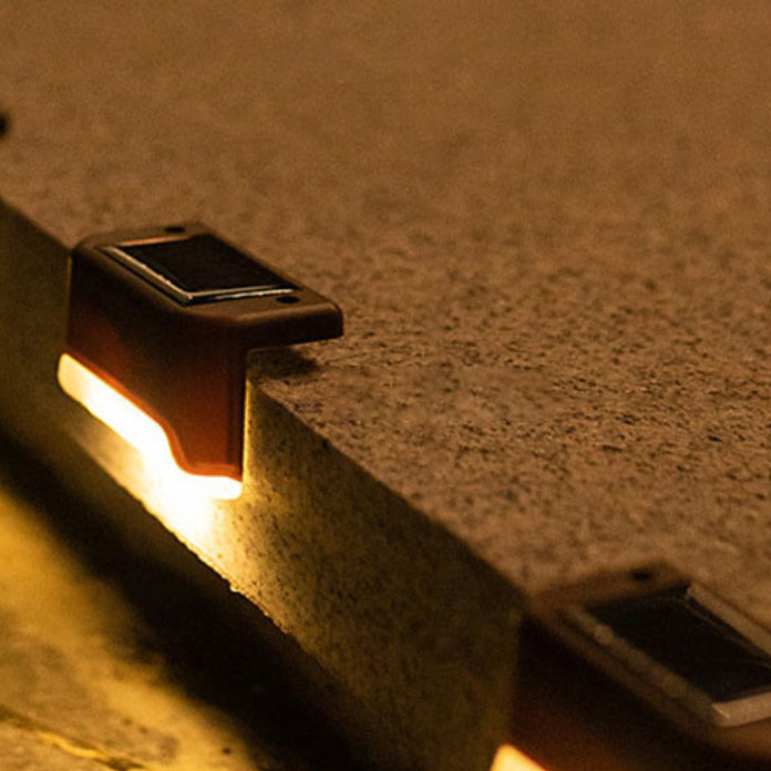 Contemporary Industrial PP Square Waterproof LED Solar Outdoor Step Light For Garden | Kalsten