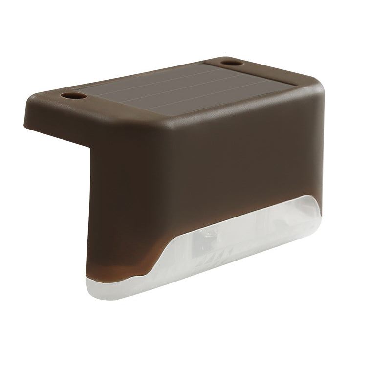 Contemporary Industrial PP Square Waterproof LED Solar Outdoor Step Light For Garden | Kalsten