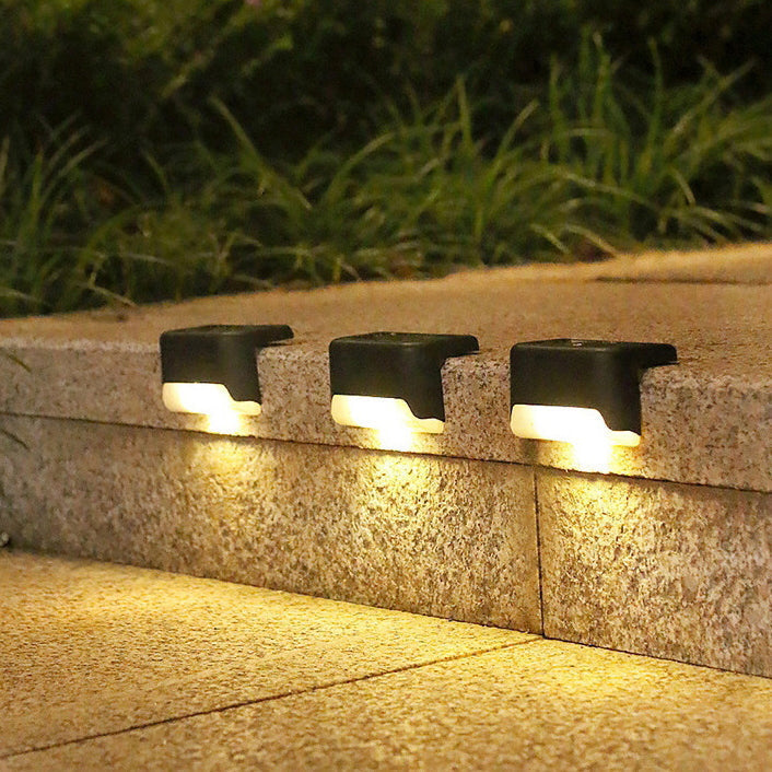 Contemporary Industrial PP Square Waterproof LED Solar Outdoor Step Light For Garden | Kalsten