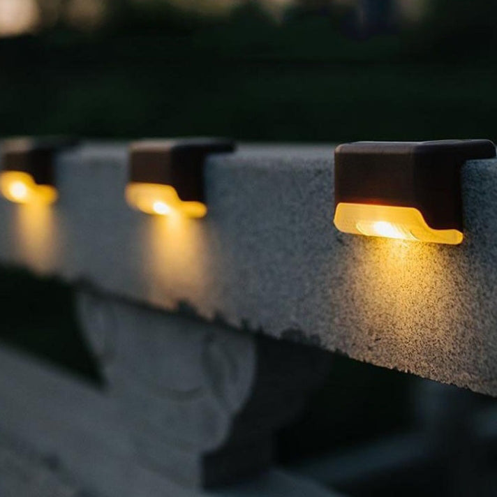 Contemporary Industrial PP Square Waterproof LED Solar Outdoor Step Light For Garden | Kalsten