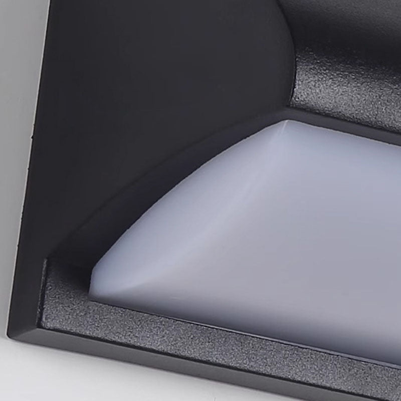 Modern Minimalist Waterproof Rectangle Oval PC Aluminum LED Wall Sconce Lamp For Outdoor | Kalsten