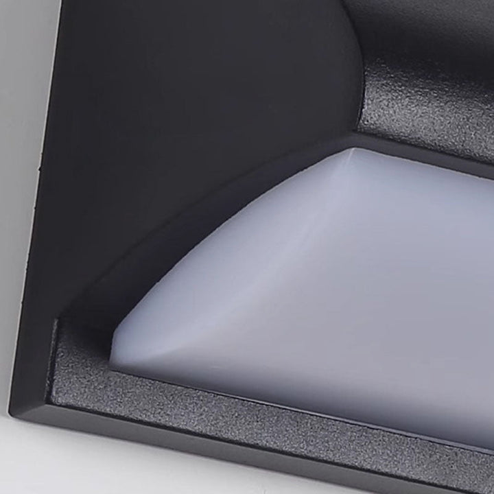 Modern Minimalist Waterproof Rectangle Oval PC Aluminum LED Wall Sconce Lamp For Outdoor | Kalsten