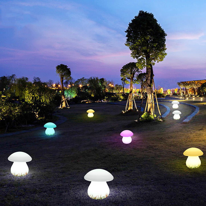 Contemporary Creative Solar Waterproof Mushroom Shape PE LED Outdoor Light For Patio | Kalsten