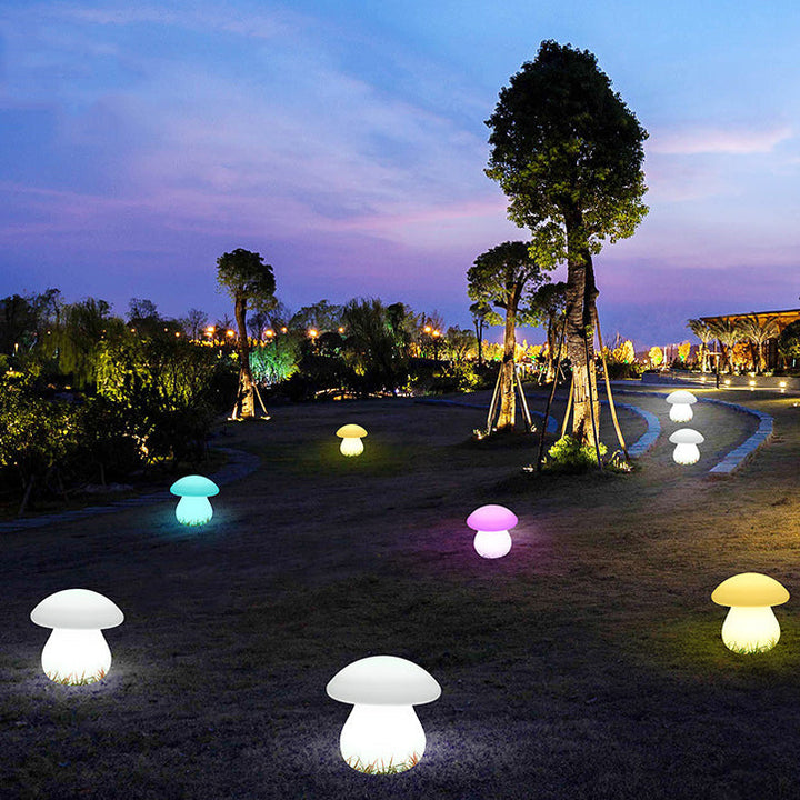 Contemporary Creative Solar Waterproof Mushroom Shape PE LED Outdoor Light For Patio | Kalsten