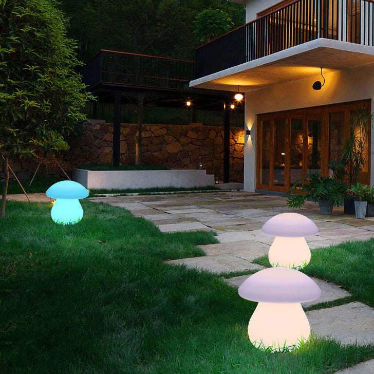 Contemporary Creative Solar Waterproof Mushroom Shape PE LED Outdoor Light For Patio | Kalsten