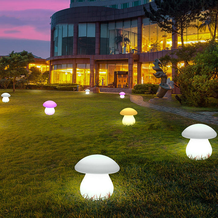 Contemporary Creative Solar Waterproof Mushroom Shape PE LED Outdoor Light For Patio | Kalsten