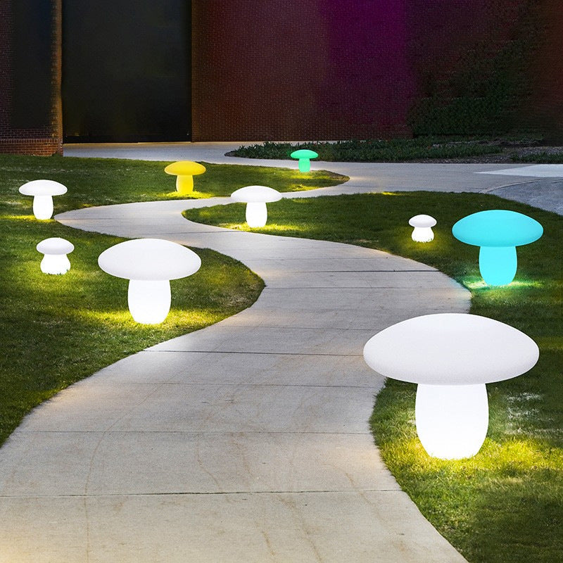 Contemporary Creative Solar Waterproof Mushroom Shape PE LED Outdoor Light For Patio | Kalsten
