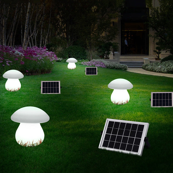 Contemporary Creative Solar Waterproof Mushroom Shape PE LED Outdoor Light For Patio | Kalsten