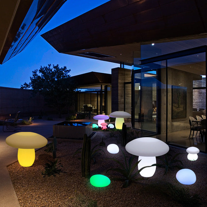 Contemporary Creative Solar Waterproof Mushroom Shape PE LED Outdoor Light For Patio | Kalsten