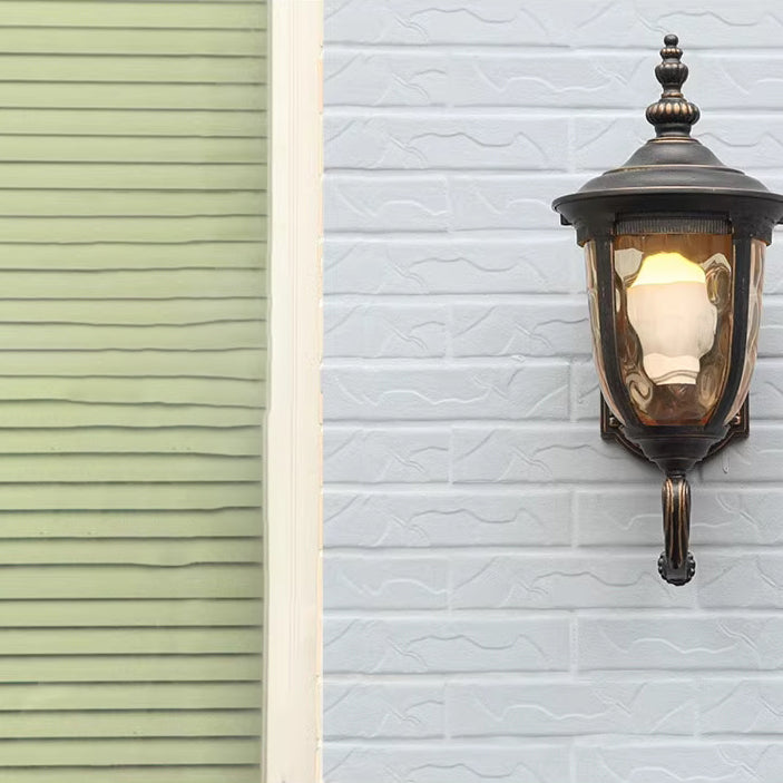 Contemporary Nordic Jar Aluminum Glass 1-Light Wall Sconce Lamp For Outdoor Patio | Kalsten