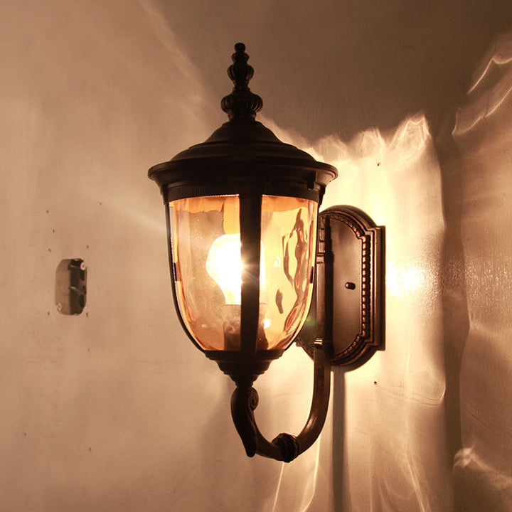 Contemporary Nordic Jar Aluminum Glass 1-Light Wall Sconce Lamp For Outdoor Patio | Kalsten