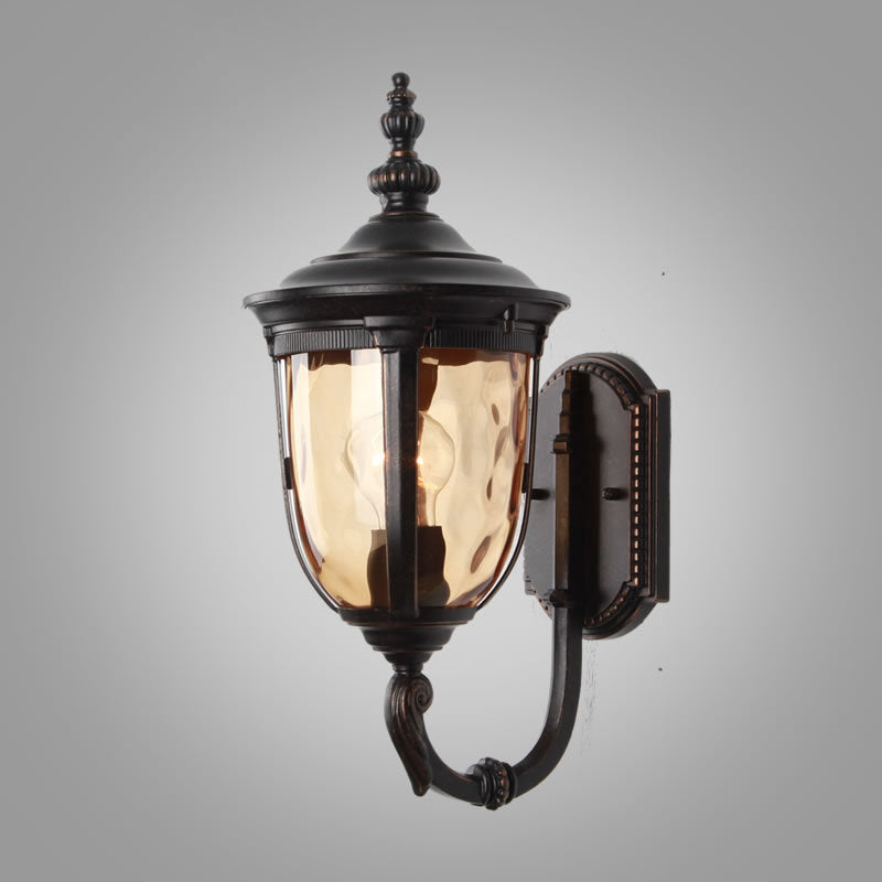 Contemporary Nordic Jar Aluminum Glass 1-Light Wall Sconce Lamp For Outdoor Patio | Kalsten