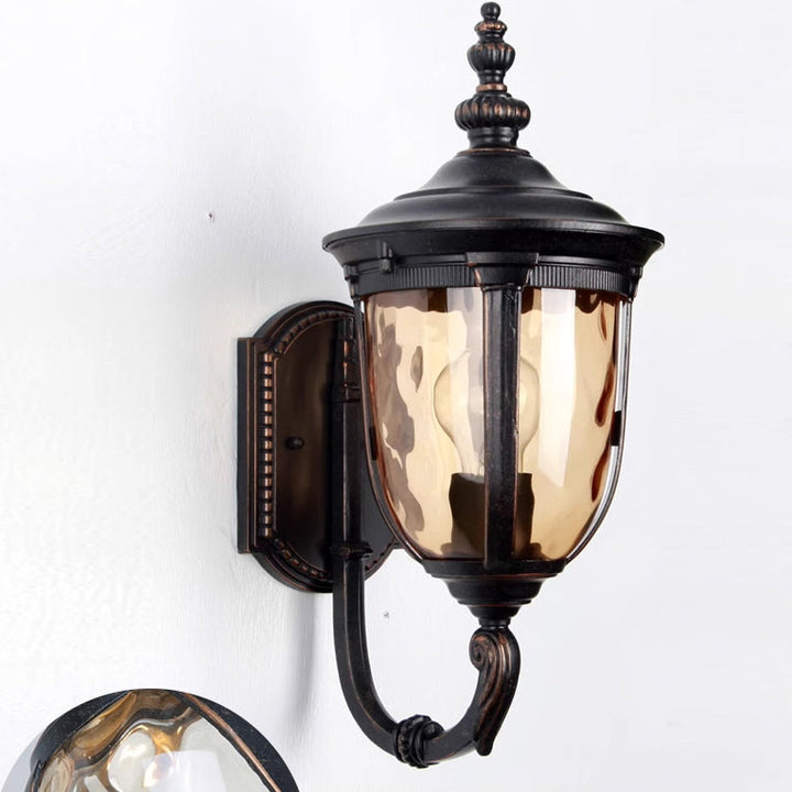Contemporary Nordic Jar Aluminum Glass 1-Light Wall Sconce Lamp For Outdoor Patio | Kalsten