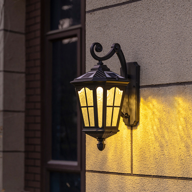 Traditional European Lantern Waterproof Aluminum Glass 1-Light Wall Sconce Lamp For Outdoor Patio | Kalsten