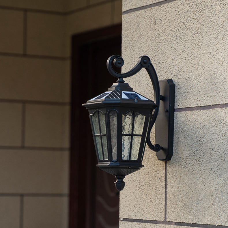 Traditional European Lantern Waterproof Aluminum Glass 1-Light Wall Sconce Lamp For Outdoor Patio | Kalsten