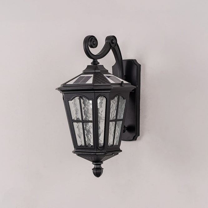 Traditional European Lantern Waterproof Aluminum Glass 1-Light Wall Sconce Lamp For Outdoor Patio | Kalsten