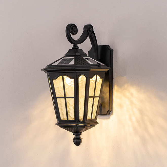 Traditional European Lantern Waterproof Aluminum Glass 1-Light Wall Sconce Lamp For Outdoor Patio | Kalsten