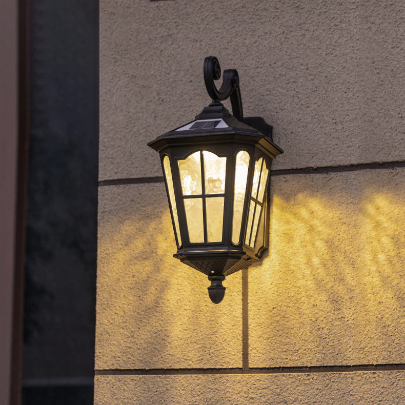 Traditional European Lantern Waterproof Aluminum Glass 1-Light Wall Sconce Lamp For Outdoor Patio | Kalsten