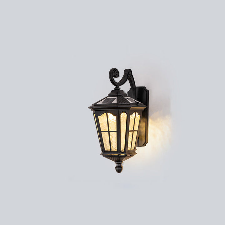 Traditional European Lantern Waterproof Aluminum Glass 1-Light Wall Sconce Lamp For Outdoor Patio | Kalsten