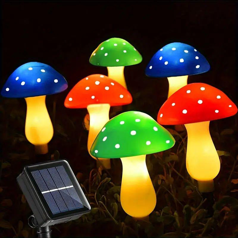 Contemporary Creative Waterproof Solar Mushroom Plastic LED Landscape Lighting Outdoor Lights For Garden | Kalsten
