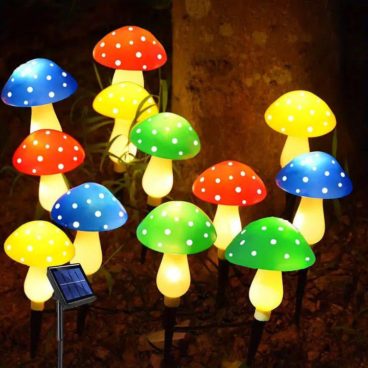 Contemporary Creative Waterproof Solar Mushroom Plastic LED Landscape Lighting Outdoor Lights For Garden | Kalsten