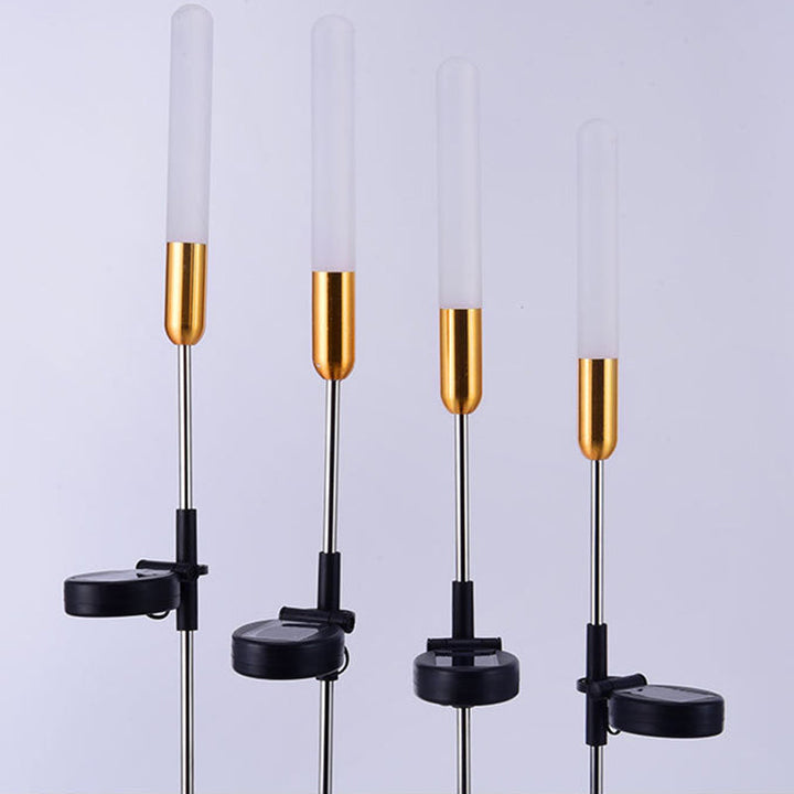 Modern Art Deco Waterproof Solar Cylinder Acrylic Aluminum Stainless Steel ABS LED Outdoor Light Landscape Lighting For Garden | Kalsten
